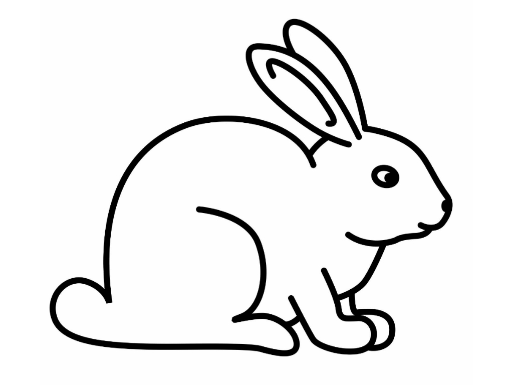 Ausmalbilder Baby Kaninchen