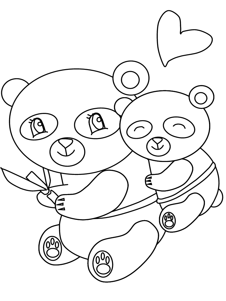 panda malvorlage einfach