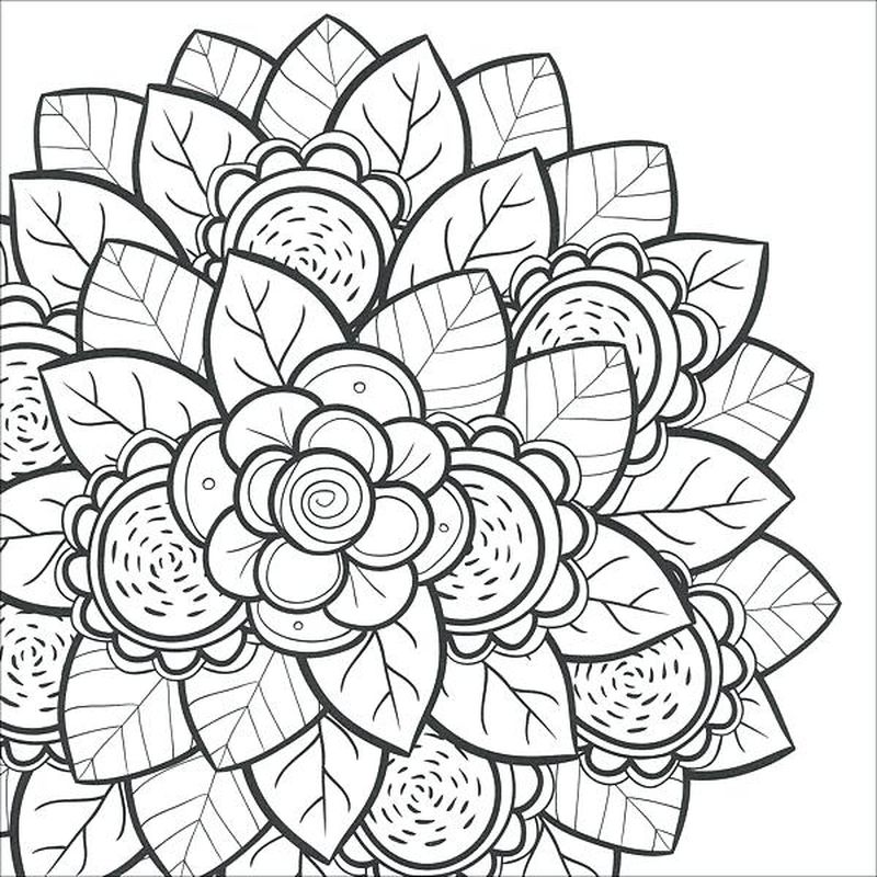 Blumen Mandala Ausmalbilder