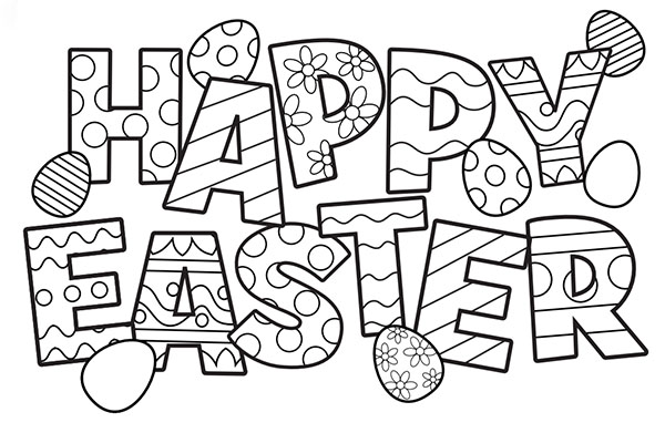 Happy Easter Coloring Pages Printable