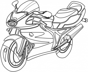 Images of Motorcycle Coloring Pages