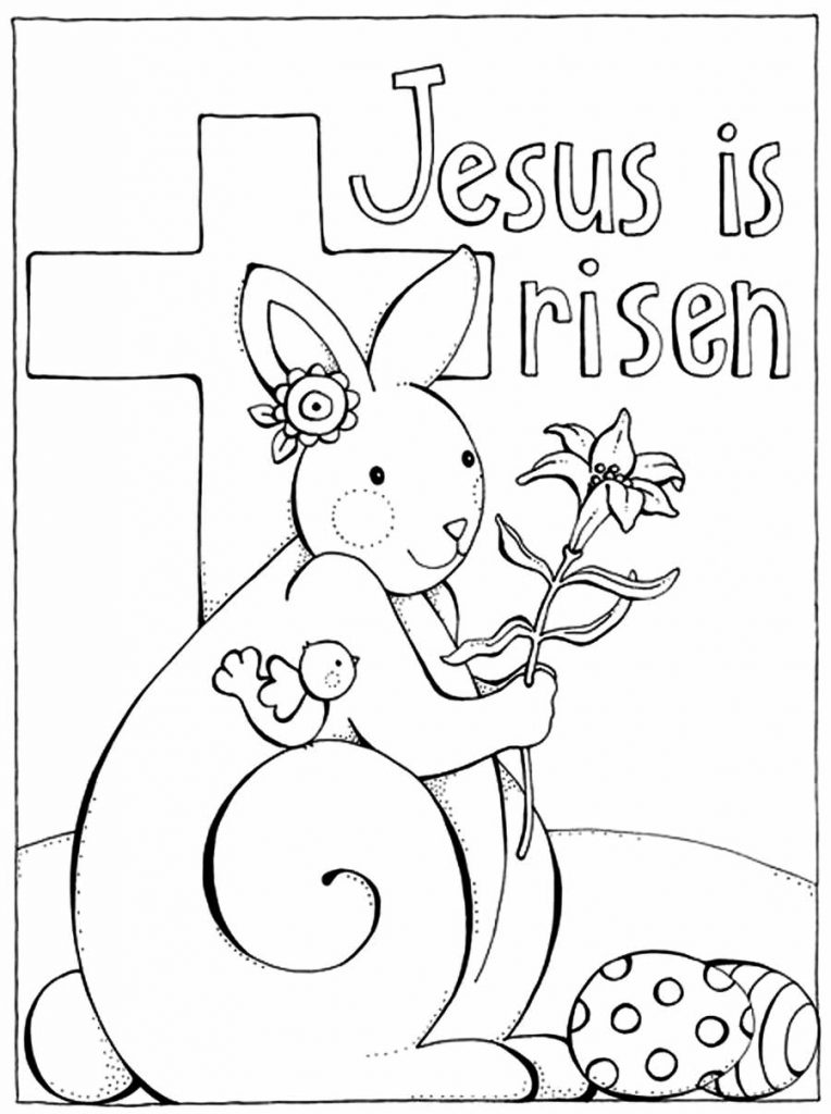 Jesus is Risen Easter Coloring Pages