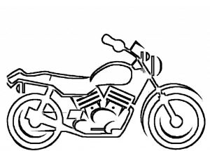 Motorcycle Coloring Pages For Kids