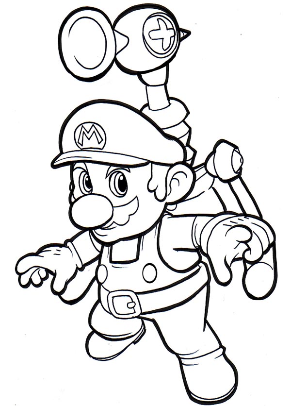 Super Mario Ausmalbilder Toad