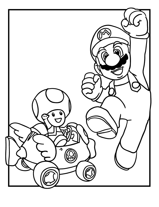 Super Mario Luigi Ausmalbilder
