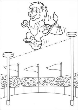 Ausmalbilder Zirkus Dompteur